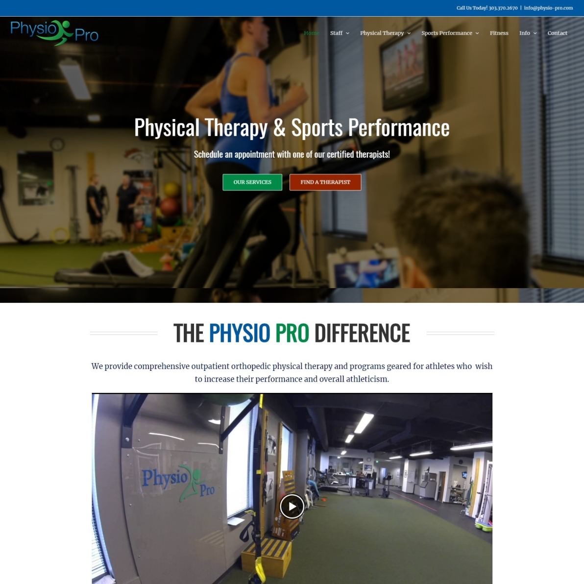 Physio Pro Homepage